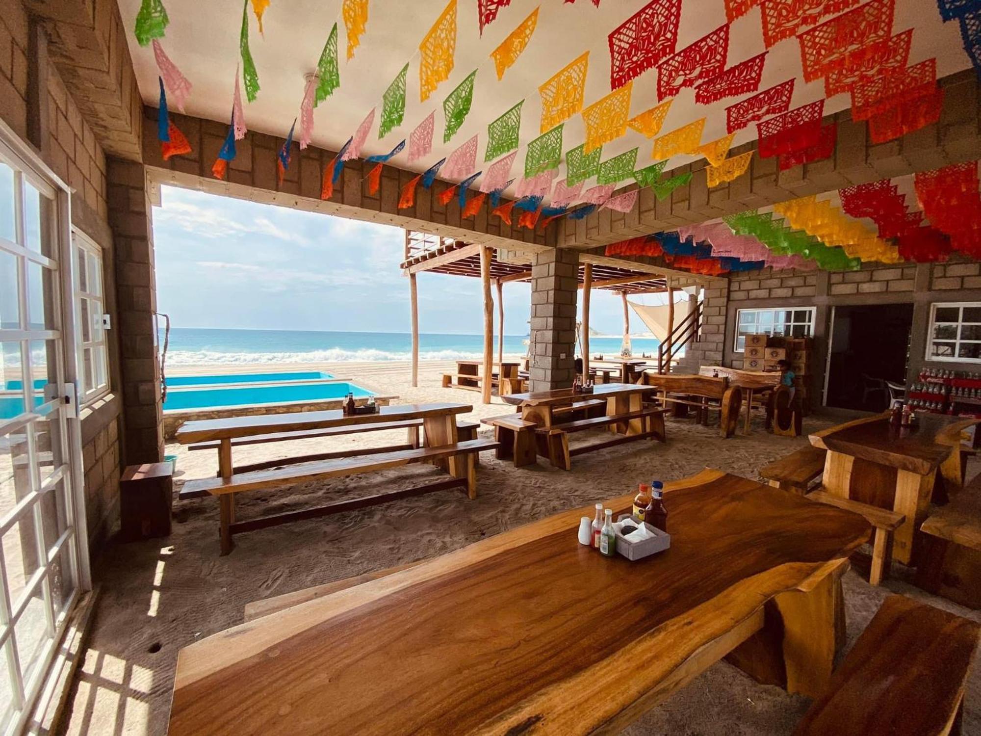 Sal Marina Restaurante Y Cabanas 萨利纳克鲁斯 外观 照片